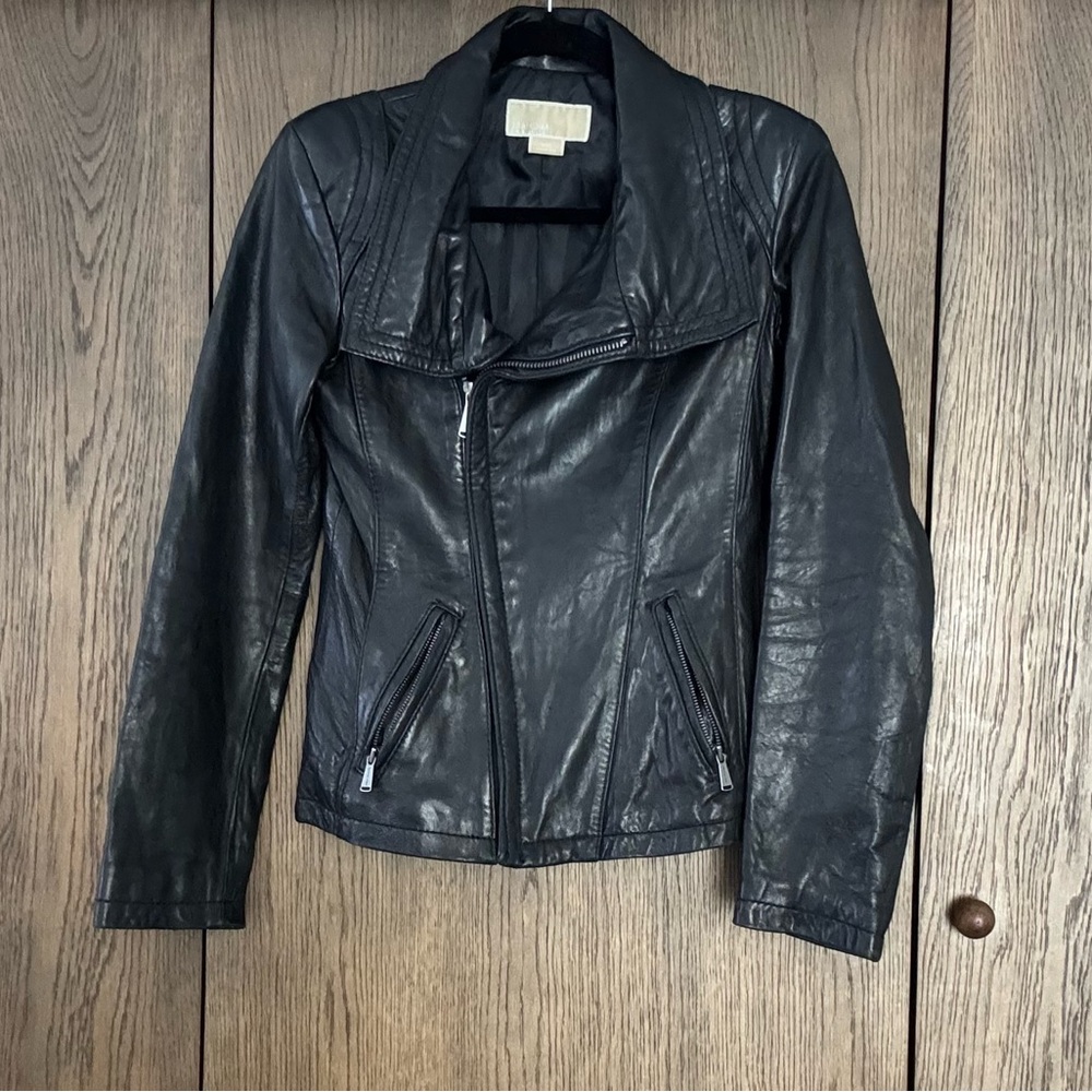MICHAEL Michael Kors Black Leather Jacket